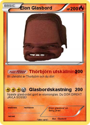 Pokemon Elon Glasbord