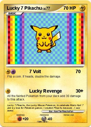 Pokemon Lucky 7 Pikachu