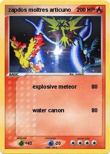 Pokemon zapdos moltres articuno