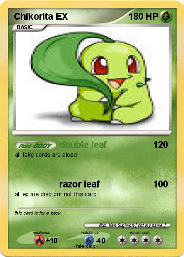 Pokemon Chikorita EX