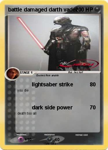 Pokemon battle damaged darth vader