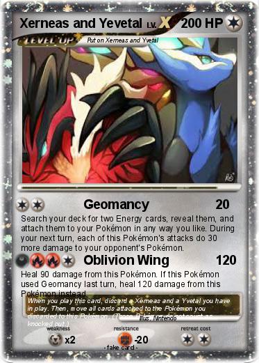 Pokemon Xerneas and Yevetal