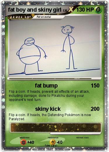 Pokemon fat boy and skiny girl