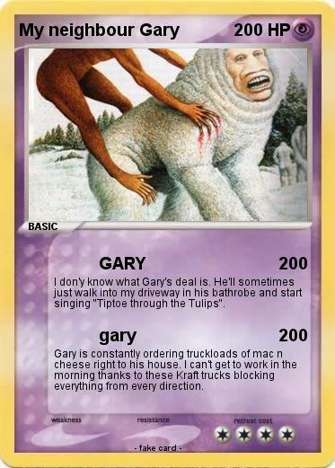 Pokemon My neighbour Gary