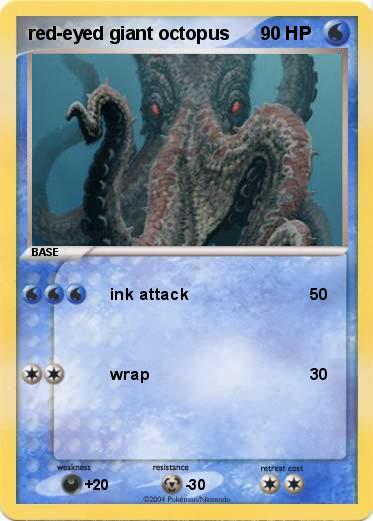 Pokemon red-eyed giant octopus