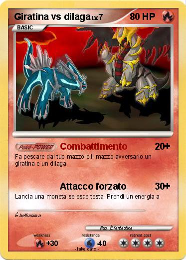 Pokemon Giratina vs dilaga