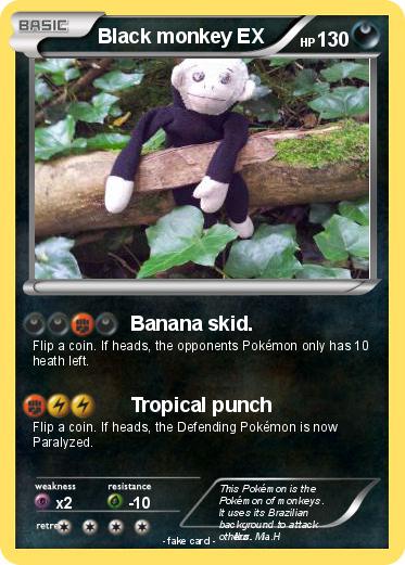 Pokemon Black monkey EX