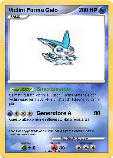 Pokemon Victini Forma Gelo