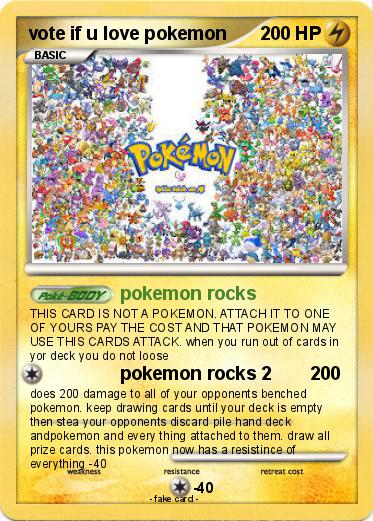 Pokemon vote if u love pokemon