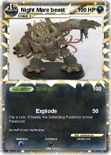 Pokemon Night Mare beast