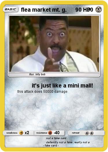 Pokemon flea market mt. g.              00