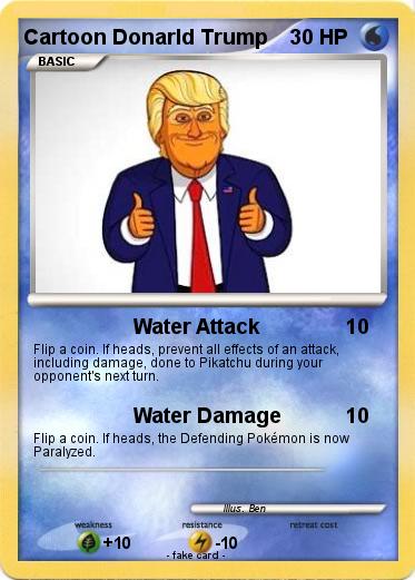 Pokemon Cartoon Donarld Trump