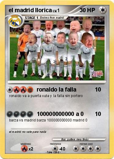 Pokemon el madrid llorica