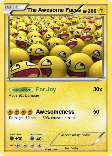 Pokemon The Awesome Faces
