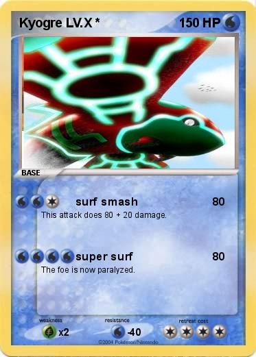 Pokemon Kyogre LV.X *