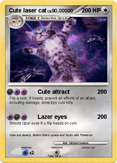 Pokemon Cute laser cat