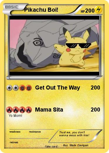 Pokemon Pikachu Boi!