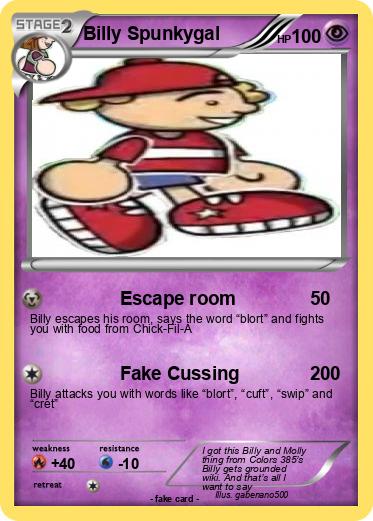 Pokemon Billy Spunkygal
