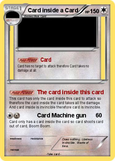 Pokemon Card inside a Card