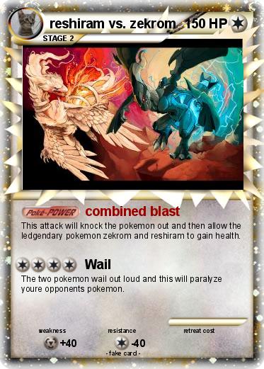 Pokemon reshiram vs. zekrom