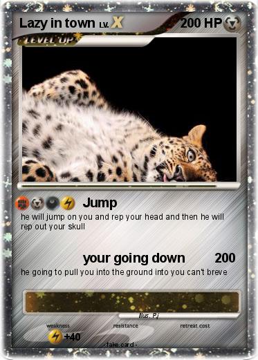 Pokemon Lazy in town