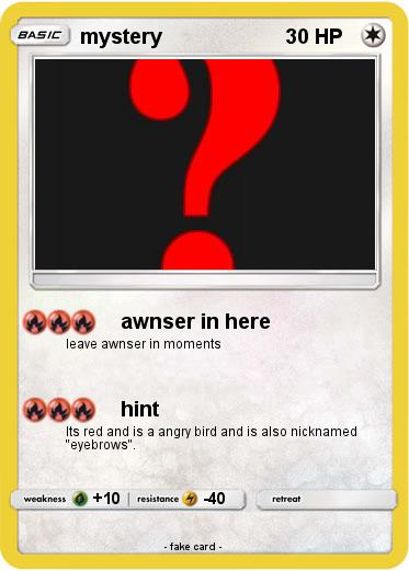 Pokemon mystery