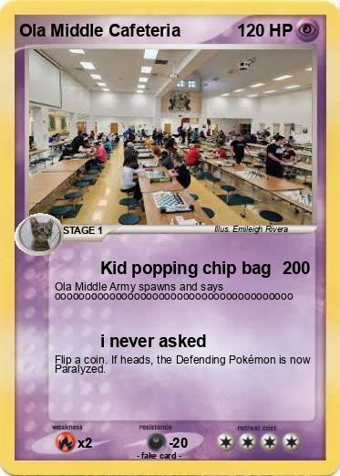 Pokemon Ola Middle Cafeteria