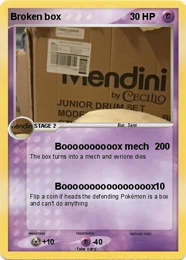 Pokemon Broken box