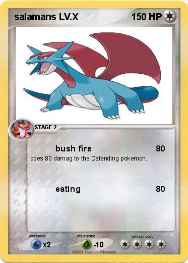 Pokemon salamans LV.X