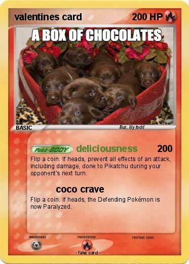 Pokemon valentines card