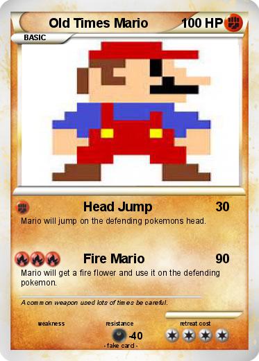 Pokemon Old Times Mario