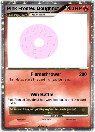 Pokemon Pink Frosted Doughnut