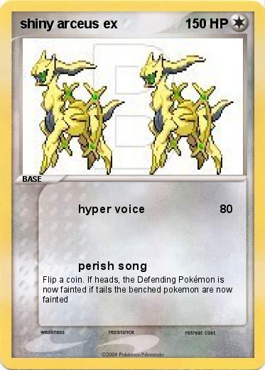 Pokemon shiny arceus ex