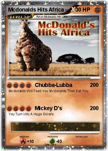 Pokemon Mcdonalds Hits Africa