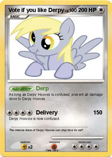 Pokemon Vote if you like Derpy