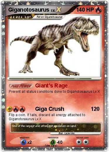 Pokemon Giganotosaurus