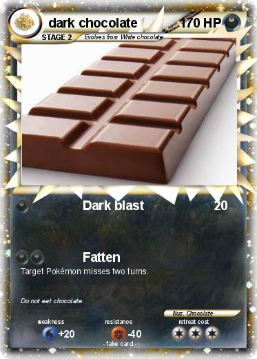 Pokemon dark chocolate
