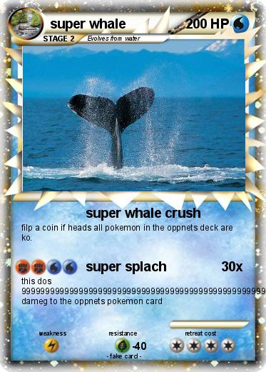 Pokemon super whale