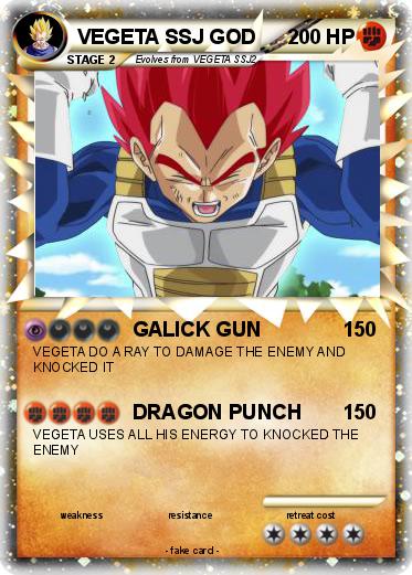 Pokemon VEGETA SSJ GOD