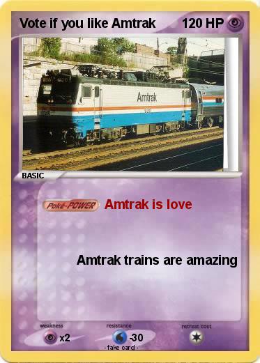 Pokemon Vote if you like Amtrak