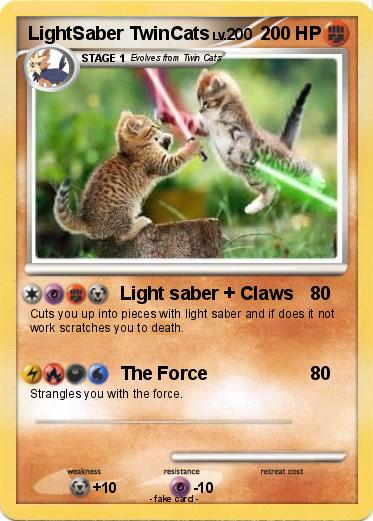 Pokemon LightSaber TwinCats