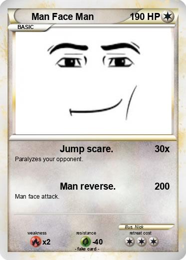 Pokemon Man Face Man