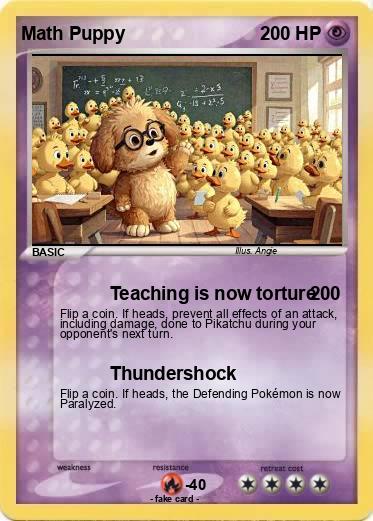 Pokemon Math Puppy