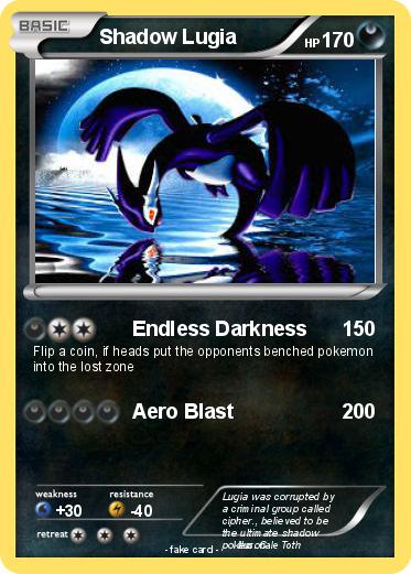 Pokemon Shadow Lugia