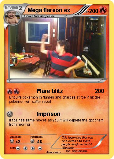 Pokemon Mega flareon ex