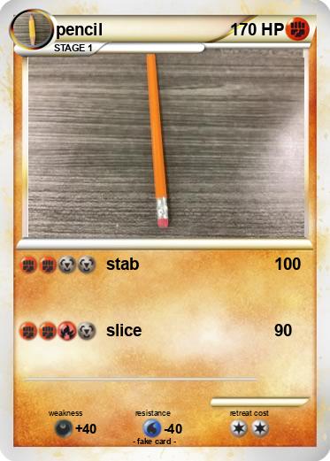 Pokemon pencil