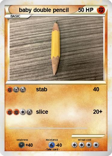 Pokemon baby double pencil