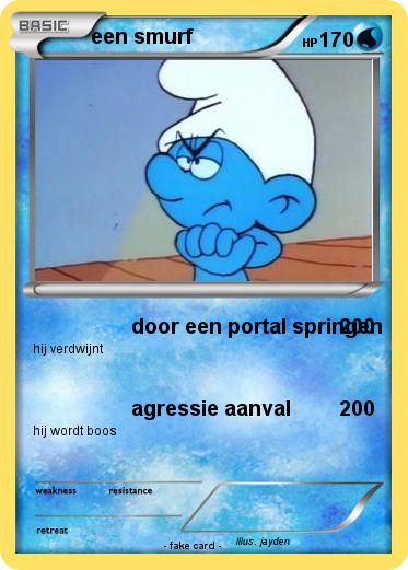 Pokemon een smurf