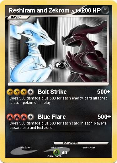 Pokemon Reshiram and Zekrom
