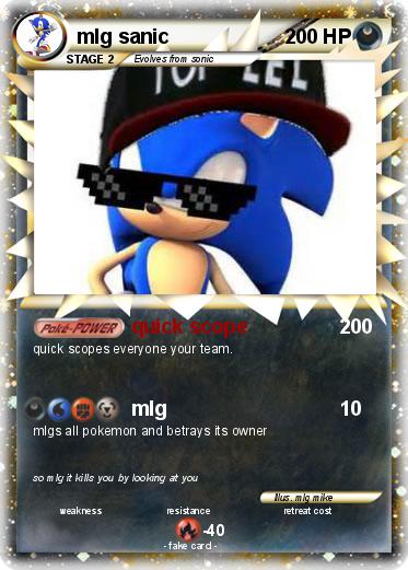 Pokemon mlg sanic